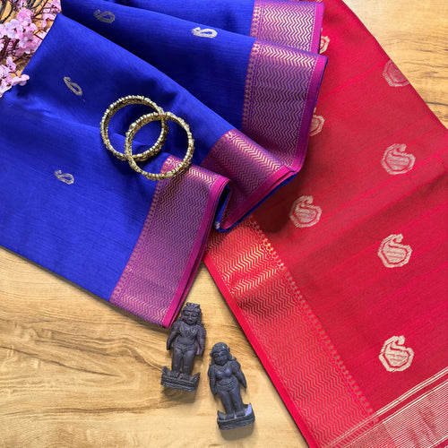 Amrakriti – Pure Pitloom Maheshwari Silk Cotton Saree