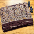Handblock Natural Colour Kalamkari cotton saree