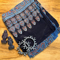 Indigo Blue Vanaspati Ajrakh Modal Silk Dupatta