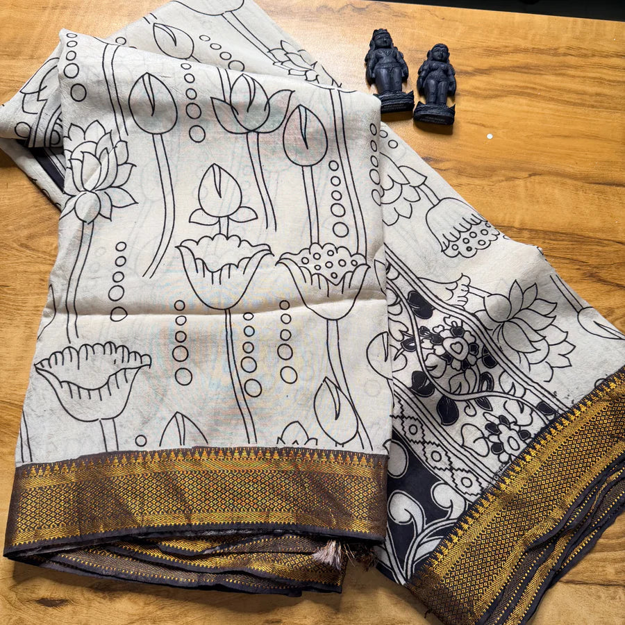 Pencil Border Chennuri Silk