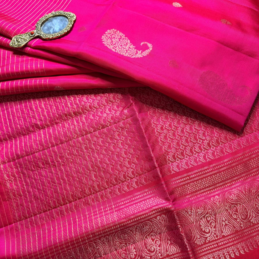 Sevvanthi | Handwoven Pure Soft Silk