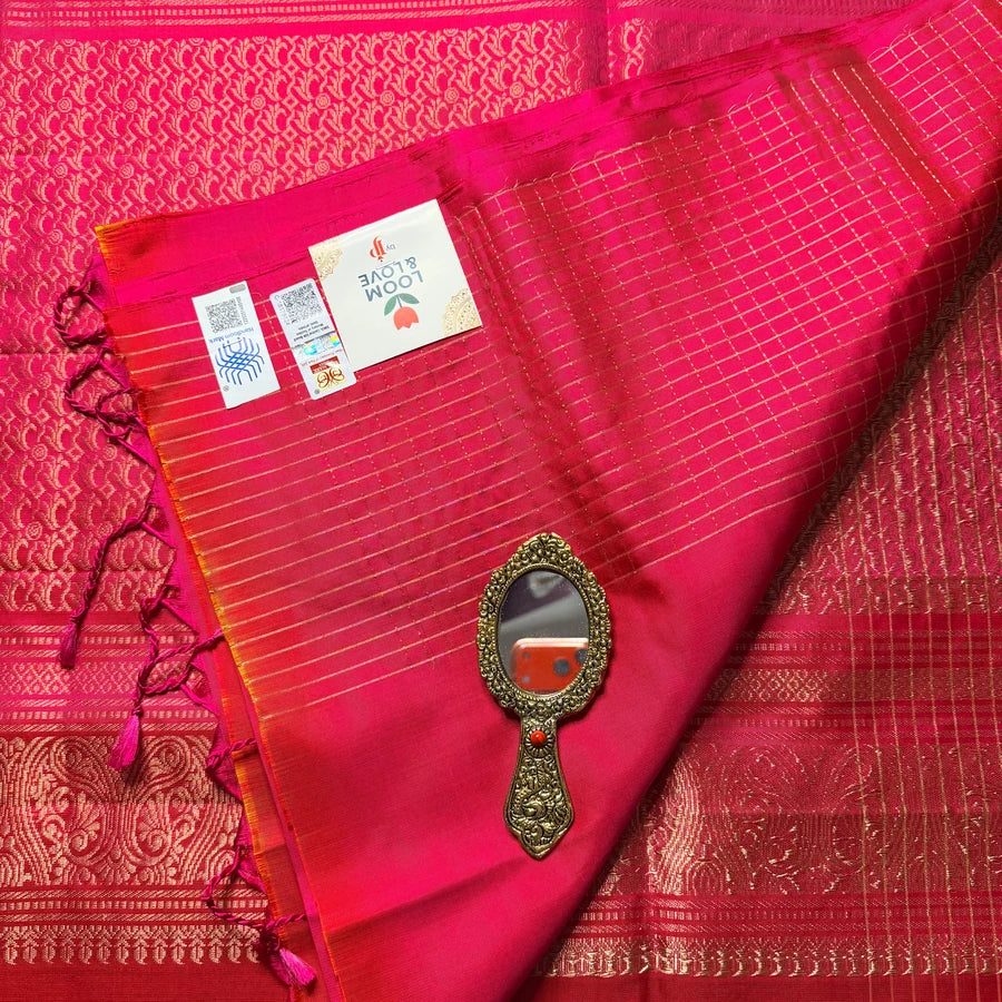Sevvanthi | Handwoven Pure Soft Silk